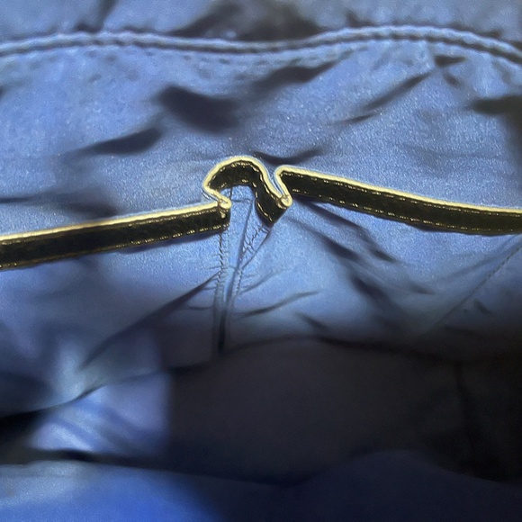 Nine West Black Pebbled Satchel Tote Bag 👜 Silver Hardware Like New NWOT - Picture 6 of 7